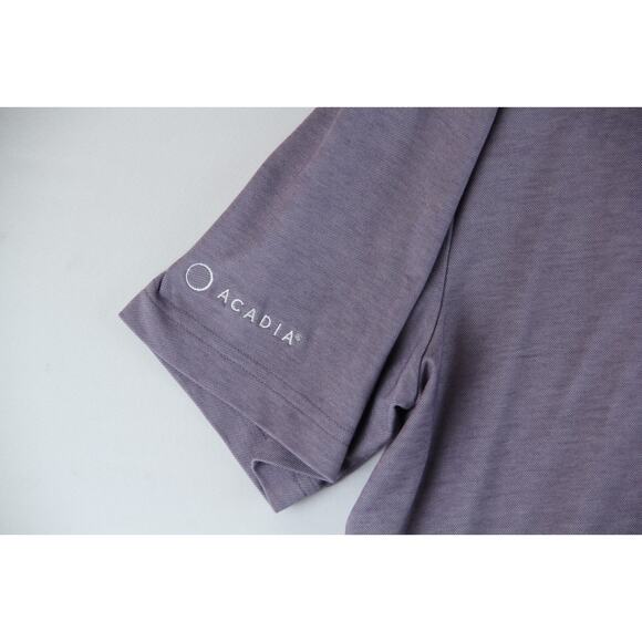 Travis Mathew Performance Polo Shirt Mens XL Purple Golf Oceanside Heather - Picture 2 of 9